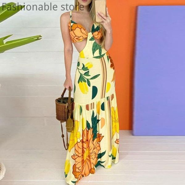 casual dresses bohemian style women v-neck sleeveless big swing dress floral print hollow spaghetti strap maxi for beach vacation, Black;gray
casual dresses bohemian style women v-neck sleeveless big swing dress floral print hollow spaghetti strap maxi for beach vacation, Black;gray