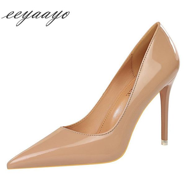 dress shoes 2021 women pumps high thin heel pointed toe shallow solid office ladies bridal wedding nude heels, Black
dress shoes 2021 women pumps high thin heel pointed toe shallow solid office ladies bridal wedding nude heels, Black