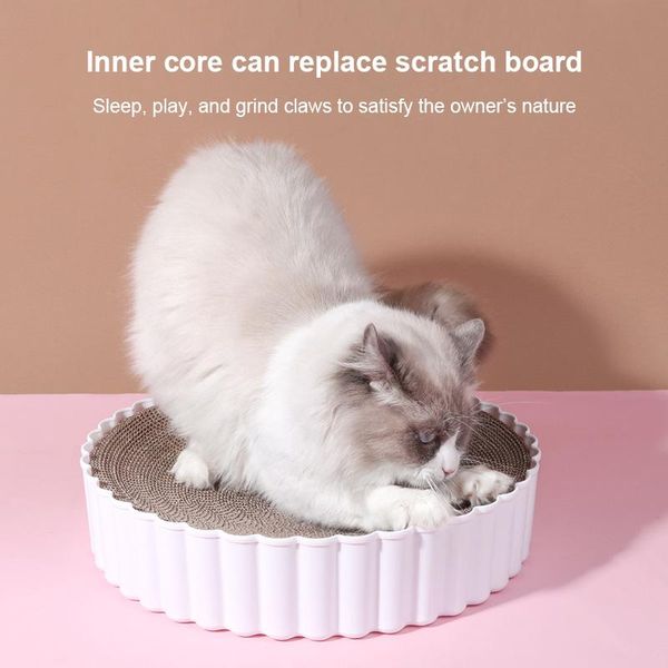 cat toys s/l reusable scratcher board round paper can dismantle toy grinding nails protect furniture pet products
cat toys s/l reusable scratcher board round paper can dismantle toy grinding nails protect furniture pet products