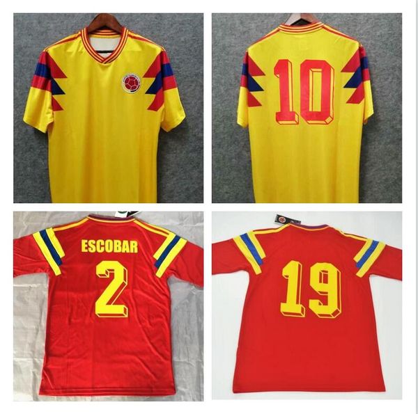 #10 valderrama guerrero colombia 1990 retro soccer jersey away red classic commemorate antique collection vintage home yellow football shirt, Black;yellow
#10 valderrama guerrero colombia 1990 retro soccer jersey away red classic commemorate antique collection vintage home yellow football shirt, Black;yellow