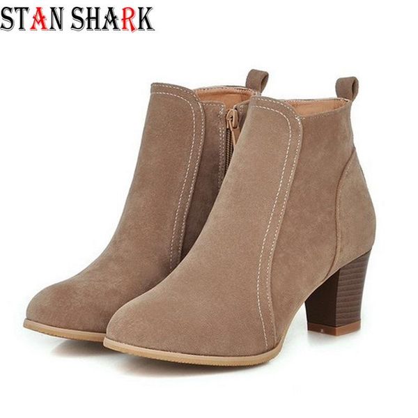 boots women spring autumn ankle comfort mid heels shoes suede leather short riding booties high plus size 35-41, Black
boots women spring autumn ankle comfort mid heels shoes suede leather short riding booties high plus size 35-41, Black