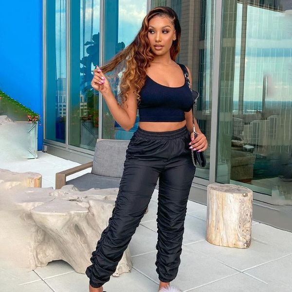 high waist stacked pant autumn spring pockets ruched sweatpants fashion long trousers women workout sport casual pants1, Black;white
high waist stacked pant autumn spring pockets ruched sweatpants fashion long trousers women workout sport casual pants1, Black;white