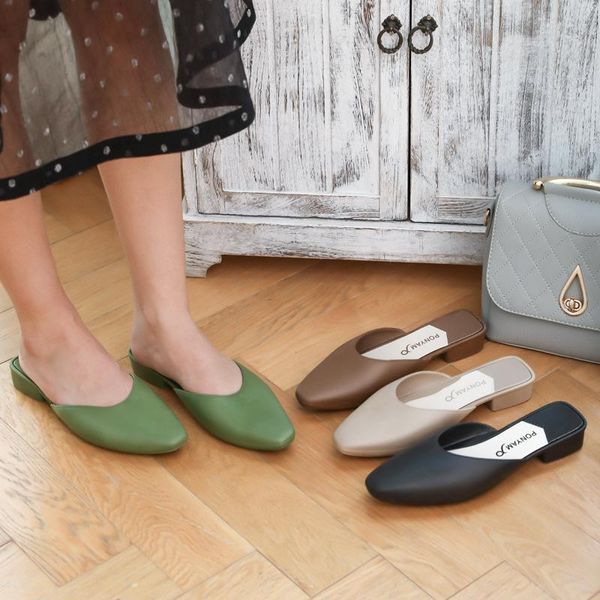 slippers 2021 fashion baotou women summer retro color flats slip-on holiday ladies sandals slides pvc zapato shoes, Black
slippers 2021 fashion baotou women summer retro color flats slip-on holiday ladies sandals slides pvc zapato shoes, Black