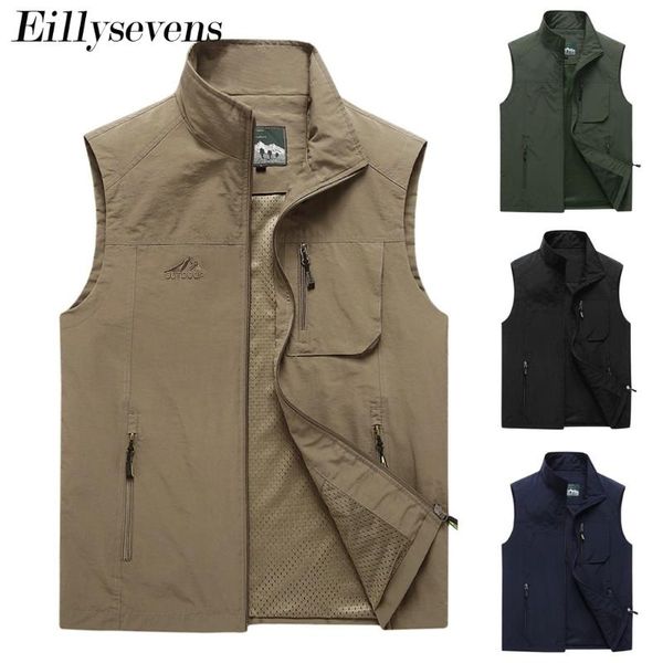 men's jackets quick-drying men hiking outdoor multi-pockets dry thin sleeveless tunic male pography coats waistcoat man, Black;brown
men's jackets quick-drying men hiking outdoor multi-pockets dry thin sleeveless tunic male pography coats waistcoat man, Black;brown
