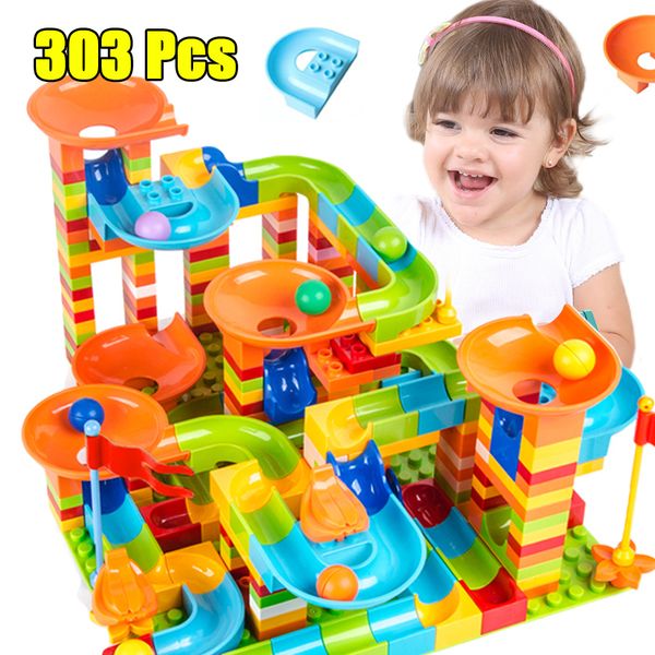 404pcs marble run constructor classic building blocks compatible base plate childrens educational toys for children
404pcs marble run constructor classic building blocks compatible base plate childrens educational toys for children