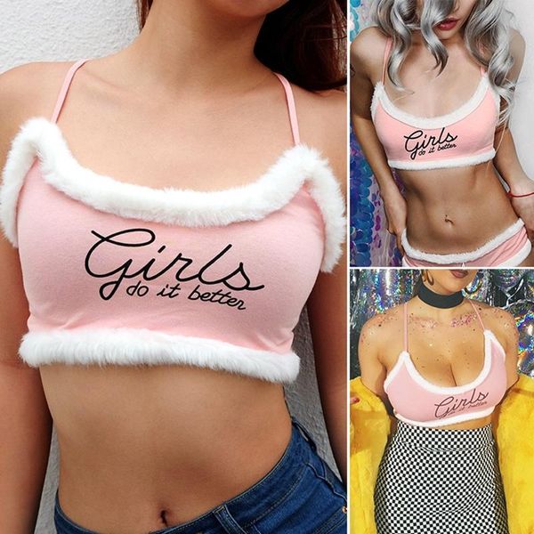 women's tanks & camis fashion plush letter print suspender short vest pink, White
women's tanks & camis fashion plush letter print suspender short vest pink, White