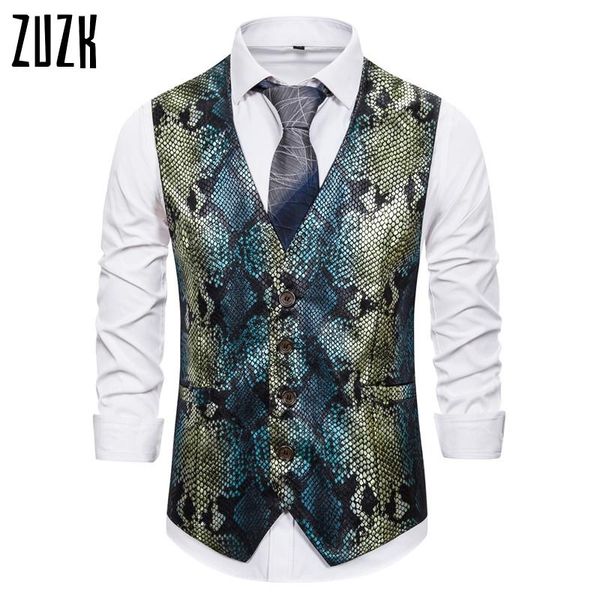 arrival dress vests for men fish scale print gradient gilet color homme formal blazer masculino slim fit mens waistcoat vest men's, Black;white
arrival dress vests for men fish scale print gradient gilet color homme formal blazer masculino slim fit mens waistcoat vest men's, Black;white