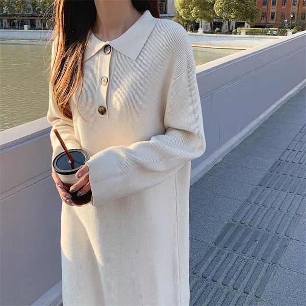 casual dresses turn-down collar brown knitted sweater dress women jumper 2021 pollover solid woman korean winter thick warm, Black;gray
casual dresses turn-down collar brown knitted sweater dress women jumper 2021 pollover solid woman korean winter thick warm, Black;gray