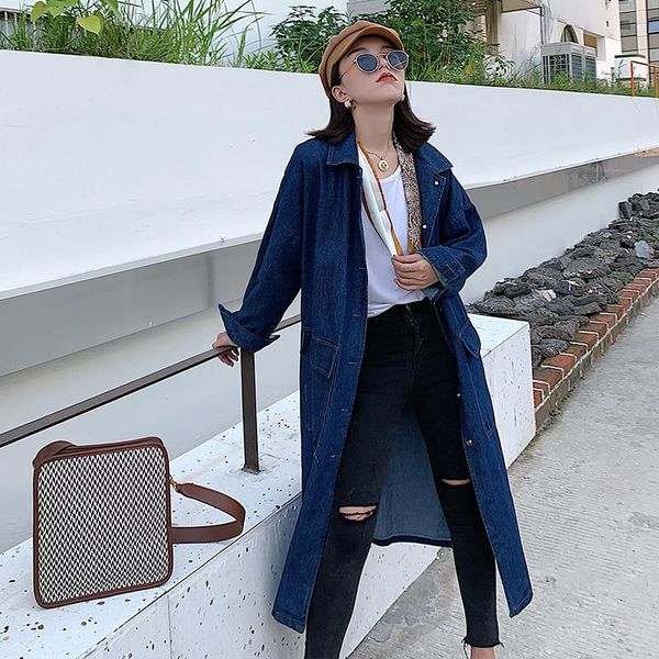 women's trench coats autumn luxury korean brand punk clothes ladies letter printing windbreaker womens fashion vintage long denim coat, Tan;black
women's trench coats autumn luxury korean brand punk clothes ladies letter printing windbreaker womens fashion vintage long denim coat, Tan;black