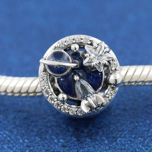 2021 winter 925 sterling silver a trip to the galaxy charm with blue and clear cz fits european pandora jewelry charm bracelets, Black
2021 winter 925 sterling silver a trip to the galaxy charm with blue and clear cz fits european pandora jewelry charm bracelets, Black