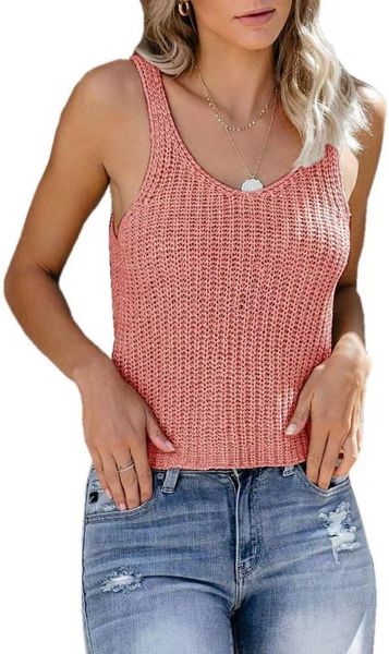2021 european and american new pure color fashion suspender vest home ice silk knitted blouse, White
2021 european and american new pure color fashion suspender vest home ice silk knitted blouse, White