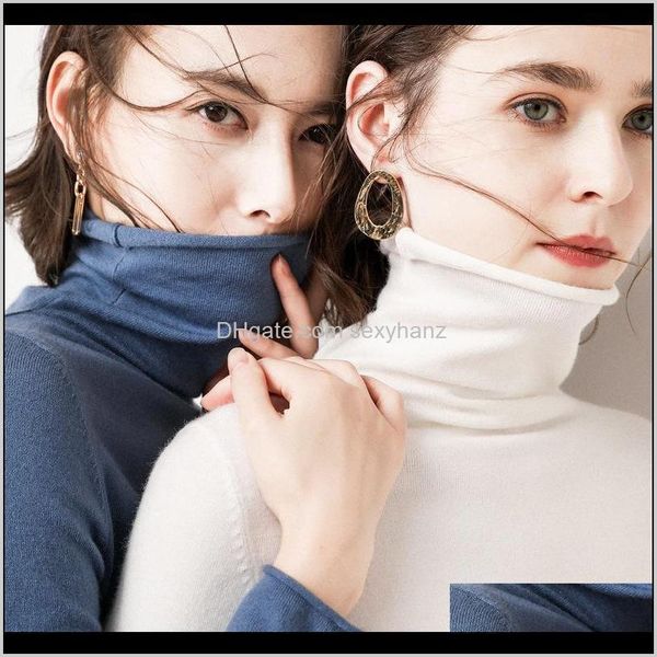 womens sweaters women autumn and winter turtleneck pullover fashionable solid color loose long sleeve knitted sweater vhnuk kz2l8, White;black
womens sweaters women autumn and winter turtleneck pullover fashionable solid color loose long sleeve knitted sweater vhnuk kz2l8, White;black