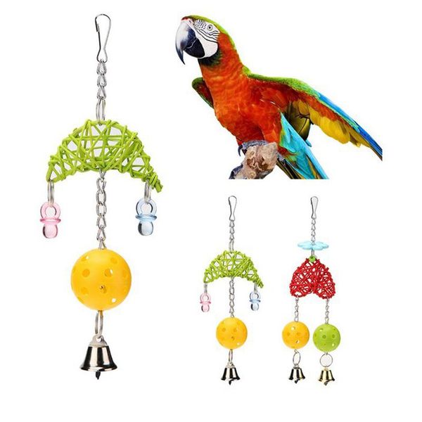other bird supplies ly pet hanging swing toy moon-shaped rattan woven and bells small parakeet cages decorative accessories dfg2 
other bird supplies ly pet hanging swing toy moon-shaped rattan woven and bells small parakeet cages decorative accessories dfg2