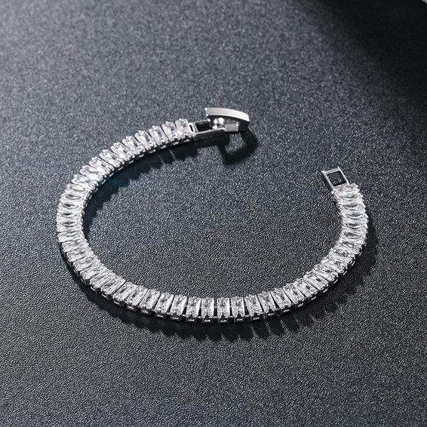 link, chain hip hop 5mm cuban square baguette cz tennis bling iced out copper + cubic zirconia bracelet for men women jewelry, Black
link, chain hip hop 5mm cuban square baguette cz tennis bling iced out copper + cubic zirconia bracelet for men women jewelry, Black