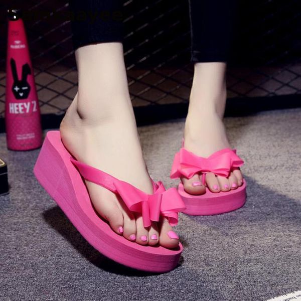 size 36-40 womens slippers summer female bowknot flip flops 5.5cm wedges beach shoes non-slip ladies bohemia indoor footwear y12, Black
size 36-40 womens slippers summer female bowknot flip flops 5.5cm wedges beach shoes non-slip ladies bohemia indoor footwear y12, Black