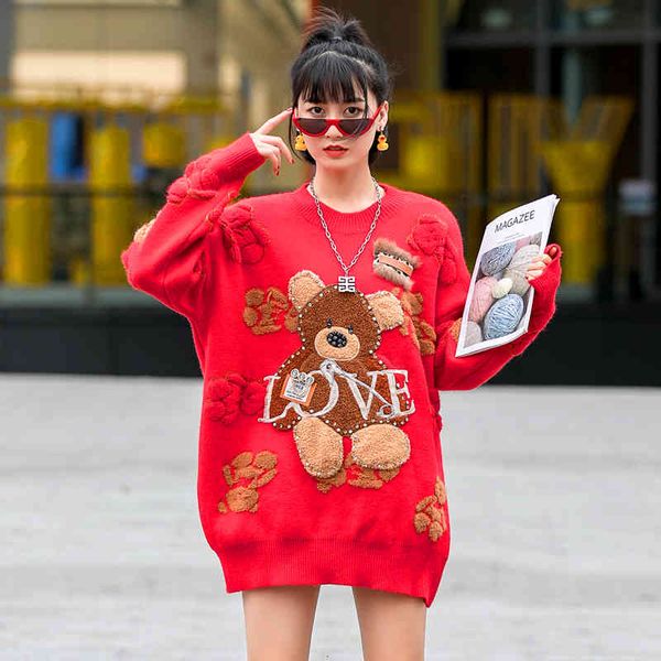 sweaters european station heavy industry patch embroidered sweater women loose outer wear personalized jacquard bottoming top, White;black
sweaters european station heavy industry patch embroidered sweater women loose outer wear personalized jacquard bottoming top, White;black