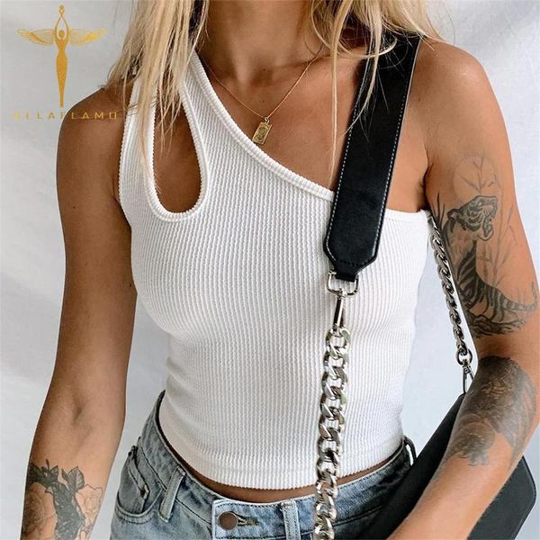 solid one-shoulder women's tank knitted ribbed hollow backless female temperament casual sleeveless slim vest tanks & camis, White
solid one-shoulder women's tank knitted ribbed hollow backless female temperament casual sleeveless slim vest tanks & camis, White