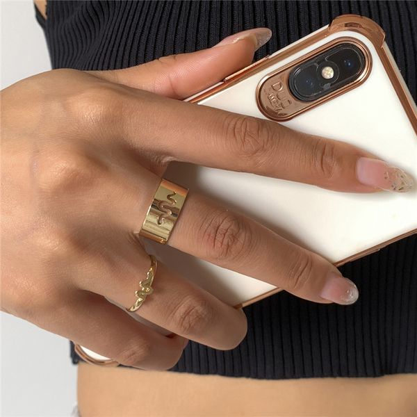 punk geometric hollow snake rings opening adjustable wide edge ring european lovers valentine'day gift finger jewelry sets accessories, Golden;silver
punk geometric hollow snake rings opening adjustable wide edge ring european lovers valentine'day gift finger jewelry sets accessories, Golden;silver