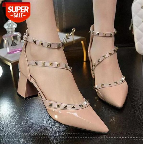 new woman high heels shoes ladies pointed toe pumps buckle rivets nude dress wedding dropshipping #761g, Black
new woman high heels shoes ladies pointed toe pumps buckle rivets nude dress wedding dropshipping #761g, Black