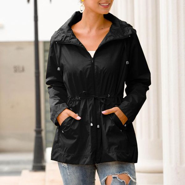 women's jackets women casual windproof solid color long sleeve rain waterproof with removable hood outdoor walking hiking coat, Black;brown
women's jackets women casual windproof solid color long sleeve rain waterproof with removable hood outdoor walking hiking coat, Black;brown