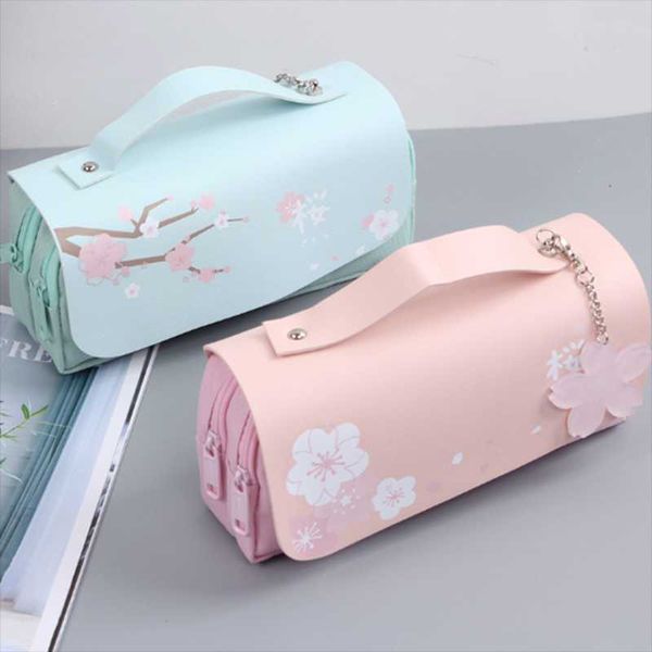 pencil bags cherry blossom double zipper pencilcase large capacity school students' bag girl ins fresh simple stationery
pencil bags cherry blossom double zipper pencilcase large capacity school students' bag girl ins fresh simple stationery
