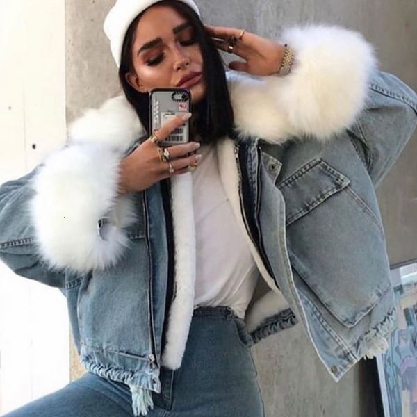 women's jackets winter warm lamb faux fur collar women denim jacket coat big pocket ladies thick loose coats for woman 2qr0, Black;brown
women's jackets winter warm lamb faux fur collar women denim jacket coat big pocket ladies thick loose coats for woman 2qr0, Black;brown