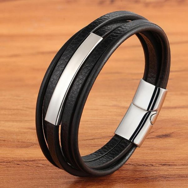 charm bracelets punk gold stainless steel jewelry leather for men hip hop accessories chain multilayer gift friends, Golden;silver
charm bracelets punk gold stainless steel jewelry leather for men hip hop accessories chain multilayer gift friends, Golden;silver