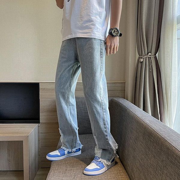 men's jeans summer ripped wide-leg fashion casual blue men streetwear loose hip-hop hole straight denim trousers mens
men's jeans summer ripped wide-leg fashion casual blue men streetwear loose hip-hop hole straight denim trousers mens