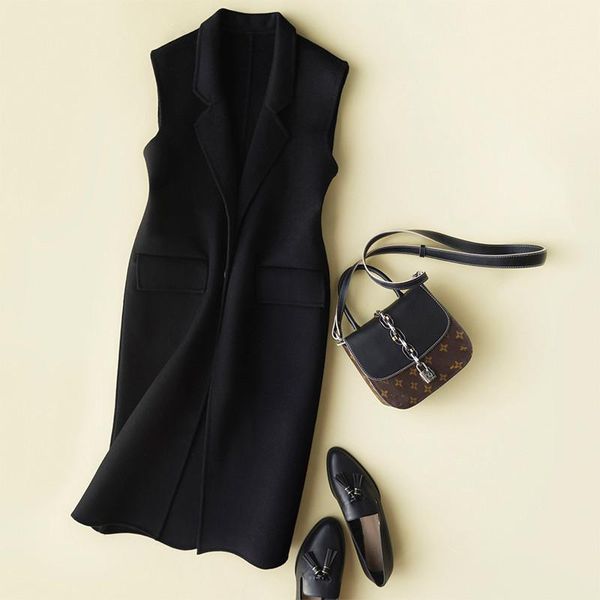 women's vests double-side 100% vest coats spring sleeveless wool coat wasitcoat for women colete feminino fg8232, Black;white
women's vests double-side 100% vest coats spring sleeveless wool coat wasitcoat for women colete feminino fg8232, Black;white