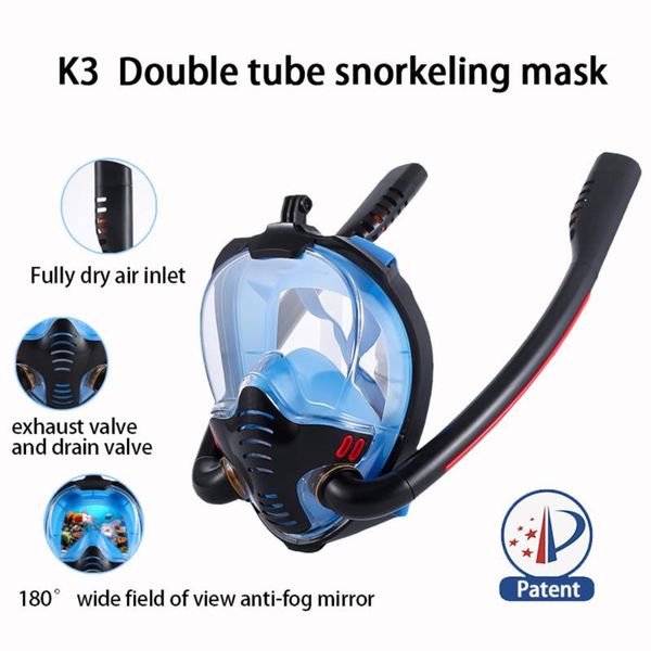 diving masks double breathing tube full face scuba mask waterproof underwater goggles anti fog swimming equipment for men women
diving masks double breathing tube full face scuba mask waterproof underwater goggles anti fog swimming equipment for men women