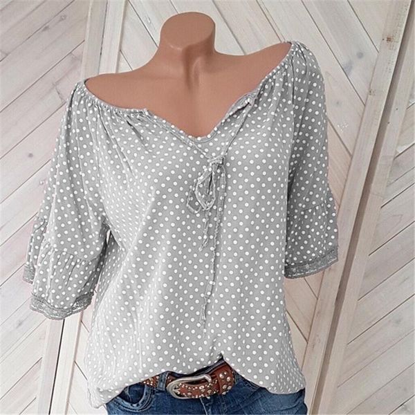 women's blouses & shirts 5xl plus size womens and summer v neck chiffon blouse 2021 boho short sleeve button polka dot shirt, White
women's blouses & shirts 5xl plus size womens and summer v neck chiffon blouse 2021 boho short sleeve button polka dot shirt, White