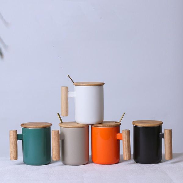 european style ceramic mugs 330ml/380ml porcelain cup with bamboo lid wooden handle coffee milk tea cups spoon
european style ceramic mugs 330ml/380ml porcelain cup with bamboo lid wooden handle coffee milk tea cups spoon