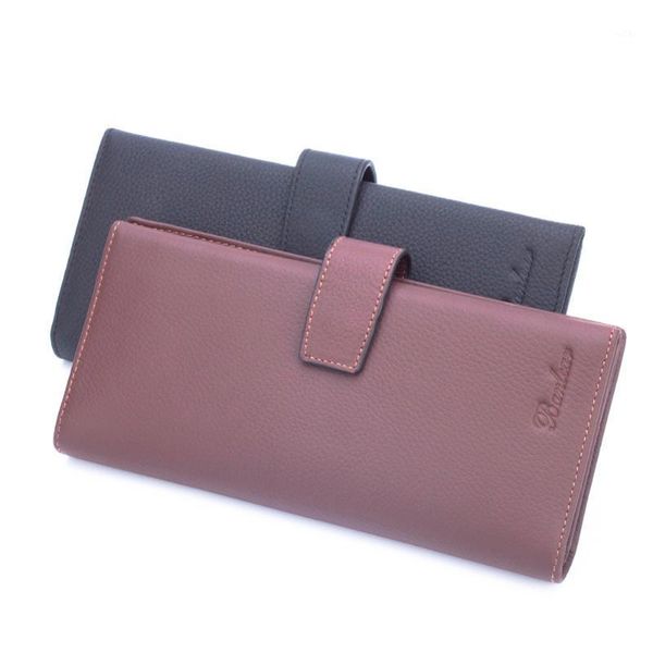 wallets men's casual genuine leather trifold long clutches handbags 2 colors1, Red;black
wallets men's casual genuine leather trifold long clutches handbags 2 colors1, Red;black