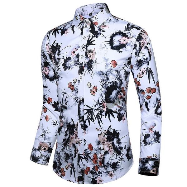 men's dress shirts long sleeve men shirt casual business slim printing personality fashion male office work brand high quality, White;black
men's dress shirts long sleeve men shirt casual business slim printing personality fashion male office work brand high quality, White;black