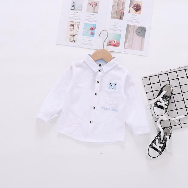 boys solid color cartoon printed shirt spring toddler boy shirts full sleeve 24m school baby children wears, White;black
boys solid color cartoon printed shirt spring toddler boy shirts full sleeve 24m school baby children wears, White;black