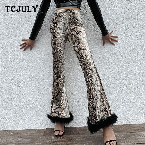 women's pants & capris tcjuly fashion snake print flared women high waist skinny push up trousers streetwear slim stretchy bell bottom, Black;white
women's pants & capris tcjuly fashion snake print flared women high waist skinny push up trousers streetwear slim stretchy bell bottom, Black;white