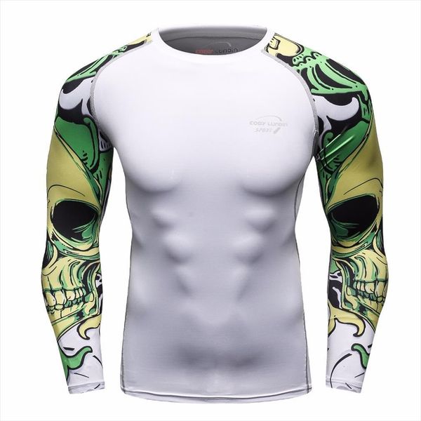 mma compression rashguard fitness men long sleeves base layer skin tight weight lifting t 22, White;black
mma compression rashguard fitness men long sleeves base layer skin tight weight lifting t 22, White;black