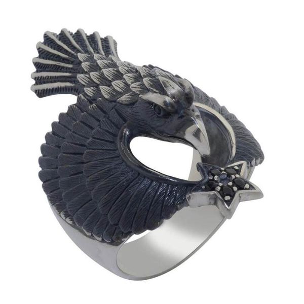 animalhawk silver ring vintage star black zircon men made in turkey solid 925 sterling cluster rings, Golden;silver
animalhawk silver ring vintage star black zircon men made in turkey solid 925 sterling cluster rings, Golden;silver