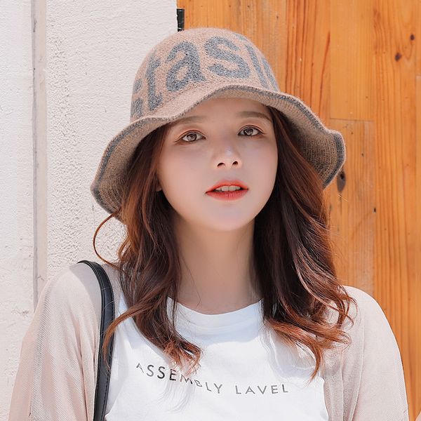 korean style wide brim wave bucket hat single-sided letter dome sun protection hat portable trend wool outdoor literary, Blue;gray
korean style wide brim wave bucket hat single-sided letter dome sun protection hat portable trend wool outdoor literary, Blue;gray