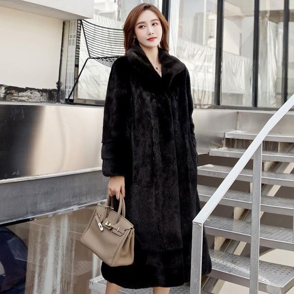 women's fur & faux n family import velvet mink coat female whole medium length green fruit collar, Black
women's fur & faux n family import velvet mink coat female whole medium length green fruit collar, Black