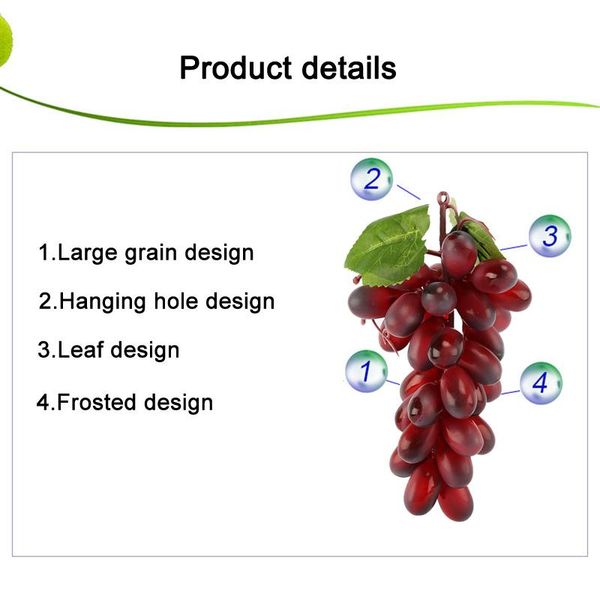 decorative lifelike artificial grapes realistic fake fruit pub party home kitchen cabinet ornament ty53 decoration
decorative lifelike artificial grapes realistic fake fruit pub party home kitchen cabinet ornament ty53 decoration