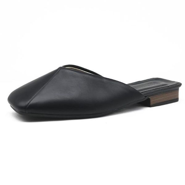 slippers luxury sandalias de verano para femme plates mules mujer piel planos half slides women slip on flat leather shoes, Black
slippers luxury sandalias de verano para femme plates mules mujer piel planos half slides women slip on flat leather shoes, Black