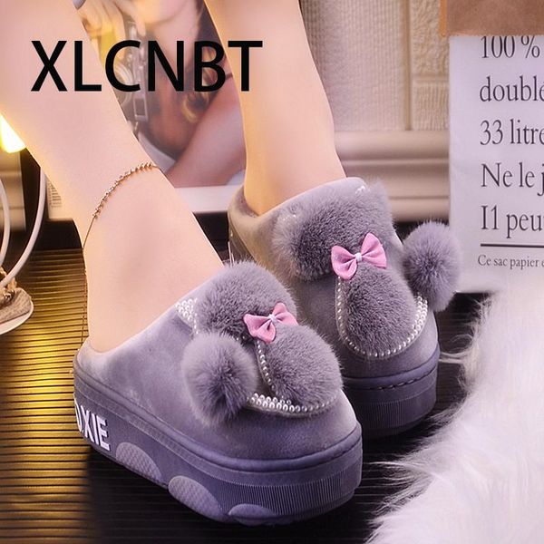slippers winter keep warm home slipper waterproof anti slip cotton ladies shoes women cute slides, Black
slippers winter keep warm home slipper waterproof anti slip cotton ladies shoes women cute slides, Black