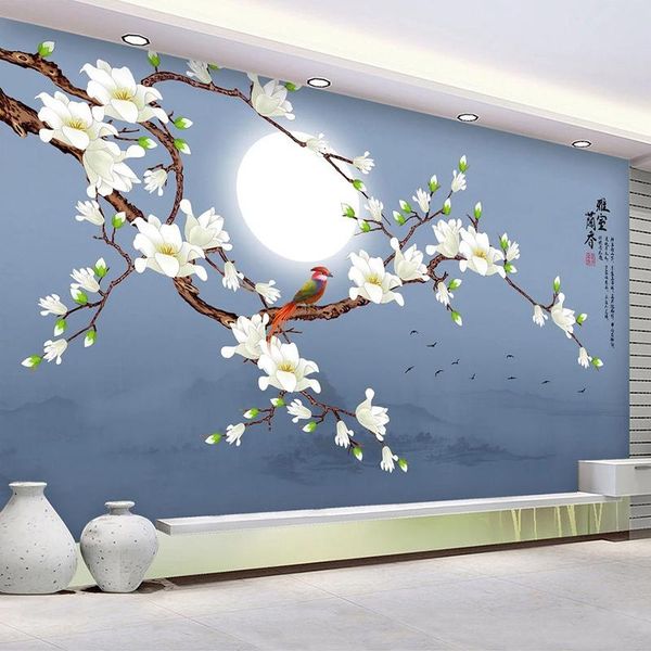 wallpapers custom 3d po wallpaper white magnolia flowers birds moon large mural chinese style study living room tv background wall art
wallpapers custom 3d po wallpaper white magnolia flowers birds moon large mural chinese style study living room tv background wall art