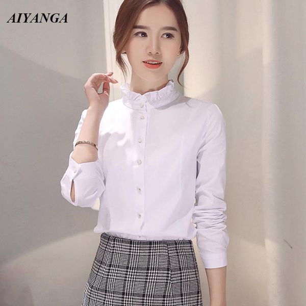 white shirts women 2021 spring long sleeve blouses female stand slim office lady blouse elegant business attire women's &
white shirts women 2021 spring long sleeve blouses female stand slim office lady blouse elegant business attire women's &