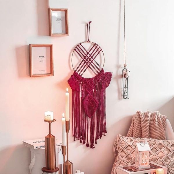 tapestries bohemian chic macrame wall hanging tapestry mandala moon dreamcatcher decor boho woven knitted home decoration
tapestries bohemian chic macrame wall hanging tapestry mandala moon dreamcatcher decor boho woven knitted home decoration