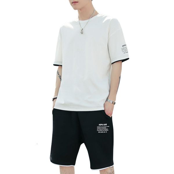 men's men summer tracksuits short sleeve shirt casual solid o neck t shirts and shorts set, Gray
men's men summer tracksuits short sleeve shirt casual solid o neck t shirts and shorts set, Gray