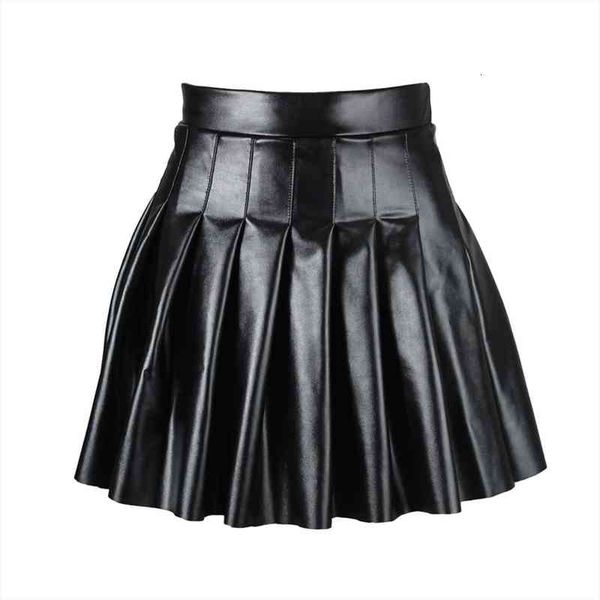 womens pu leather miniskirts side zipper high waist flared pleated latex a-line skirt rave dance bottoms clubwear skirts, Black
womens pu leather miniskirts side zipper high waist flared pleated latex a-line skirt rave dance bottoms clubwear skirts, Black