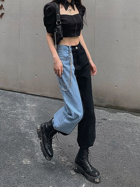 womens jeans woman high waist pants patchwork baggy jeans bananas womens pants jean women clothing undefined woman trousers, Blue
womens jeans woman high waist pants patchwork baggy jeans bananas womens pants jean women clothing undefined woman trousers, Blue