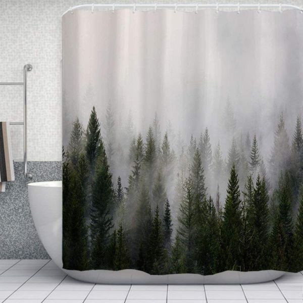 shower curtains misty forest nature curtain bath for bathroom fall waterproof polyester fabric
shower curtains misty forest nature curtain bath for bathroom fall waterproof polyester fabric
